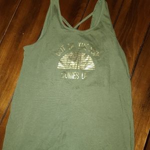 OP tank with crisscross back